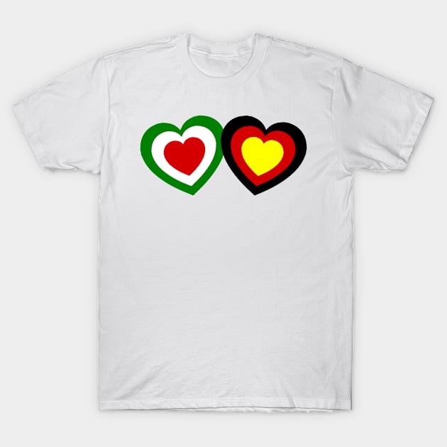 German Italian Love T-Shirt by Karpatenwilli